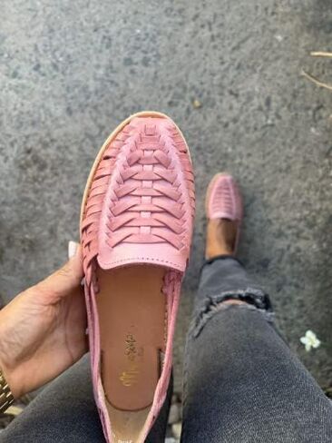 Sandals women Huarache Sandal Colorful Leather Mexican Style 3050 Flat in Kuwait