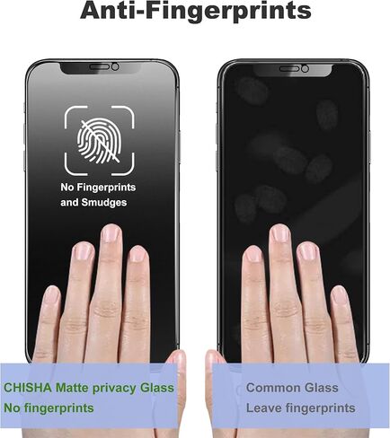 Matte Privacy Screen Protector for iPhone 14/iPhone 13Pro /13 Screen Protector Privacy Glass Anti-Glare,Anti-Spy Tempered Glass Film,Smooth and Responsive Touch Anti-Scratch in Kuwait