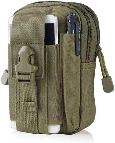 Tactical Phone Pouch, Cell Phone Holster Pouch, Multipurpose EDC Belt Bag, Belt Purse with Cell Phone Holster Holder for Workout Hiking Camping Outdoor Tear Black in Kuwait