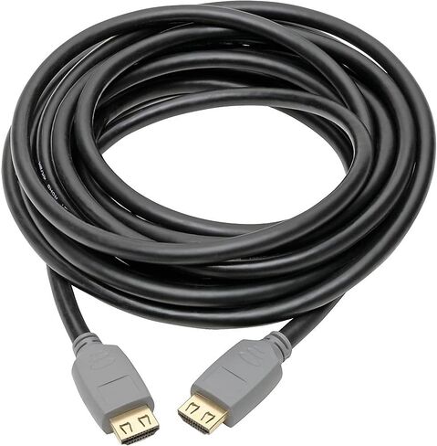 كابل تريب لايت عالي السرعة 4K HDMI 2.0a مع موصلات الإمساك (M/M)، أسود، 15 قدم (P568-015-2A) in Saudi Arabia