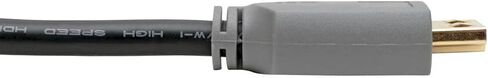 كابل تريب لايت عالي السرعة 4K HDMI 2.0a مع موصلات الإمساك (M/M)، أسود، 15 قدم (P568-015-2A) in Saudi Arabia