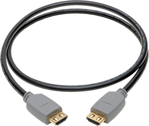 كابل تريب لايت عالي السرعة 4K HDMI 2.0a مع موصلات الإمساك (M/M)، أسود، 15 قدم (P568-015-2A) in Saudi Arabia