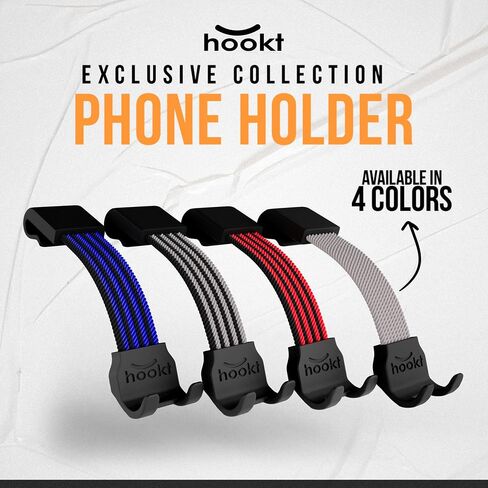hookt Universal Car Phone Holder | Hands-Free Mount for Steering Wheel | Auto Smartphone Stand - Easy Install, Secure & Adjustable (H 3.5) in Saudi Arabia