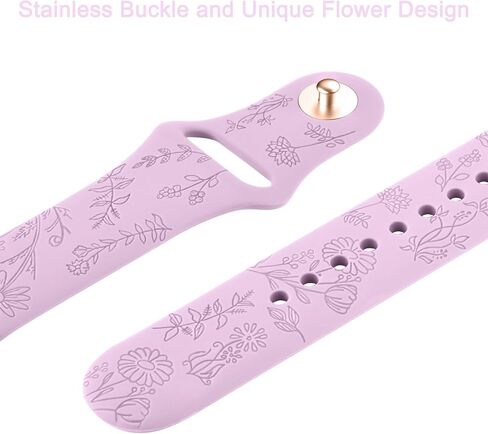 Meliya Band Compatible with Gizmo Watch 3 2 1 / Gabb Watch, 20mm Flower Engraved Bands Soft Silicone Replacement Strap for Gizmo Watch 3 2 1 for Kids Girls and Boys in Saudi Arabia