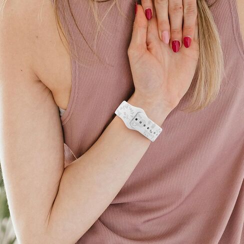 Meliya Band Compatible with Gizmo Watch 3 2 1 / Gabb Watch, 20mm Flower Engraved Bands Soft Silicone Replacement Strap for Gizmo Watch 3 2 1 for Kids Girls and Boys in Saudi Arabia