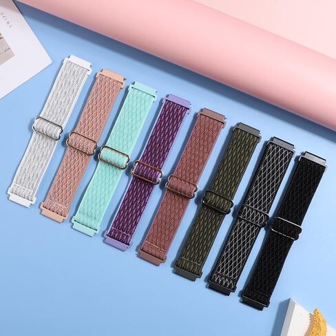 Bolesi 8 Pack Stretchy Nylon Watch Band Compatible with Samsung Galaxy Watch 7/6/5/4/FE,20mm Strap for Galaxy 6 Classic/5 Pro/Active 2 Women in Saudi Arabia