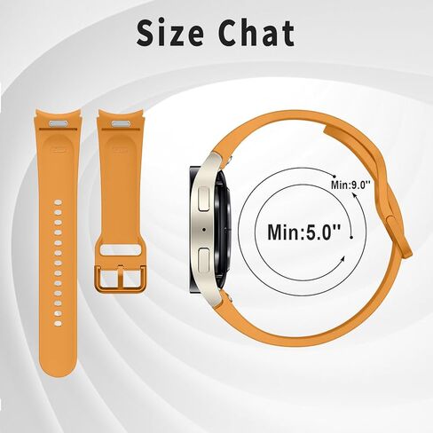 Kytuwy Galaxy Watch 6 Classic Band 43mm 47mm، أشرطة بنقرة واحدة متوافقة مع Samsung Galaxy Watch 6 Bands 40mm 44mm، حزام رياضي ناعم بدون فجوة لساعة Galaxy Watch 7/6/5/4 النساء والرجال in Kuwait