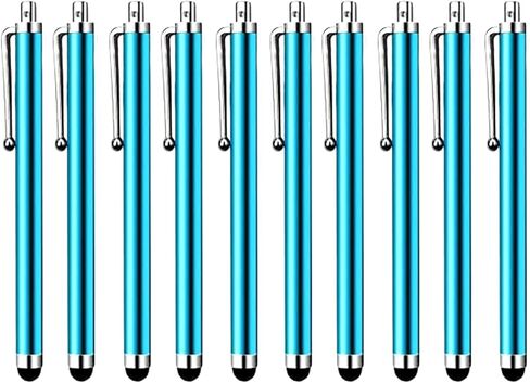 HESSION 10 Pack Stylus Pen for all capacitive Touch Screens Suitable for iPhone Ipad Samsung Galaxy Tablets Black in Kuwait