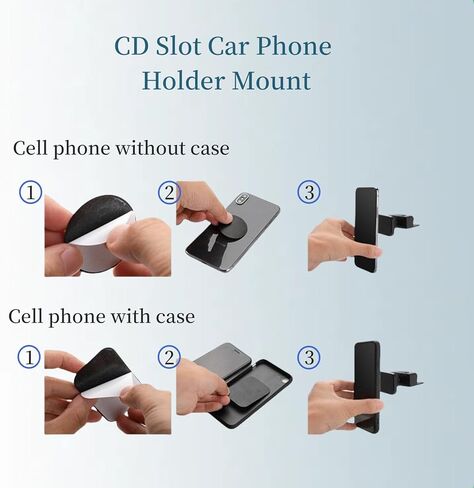 حامل هاتف السيارة بفتحة CD للتركيب المغناطيسي للسيارة متوافق مع حافظة iPhone 15/14/13/12 Pro Max Plus Mini للهواتف الذكية 17.2 ملم محول كروي فتحة CD لحامل الهاتف in Kuwait
