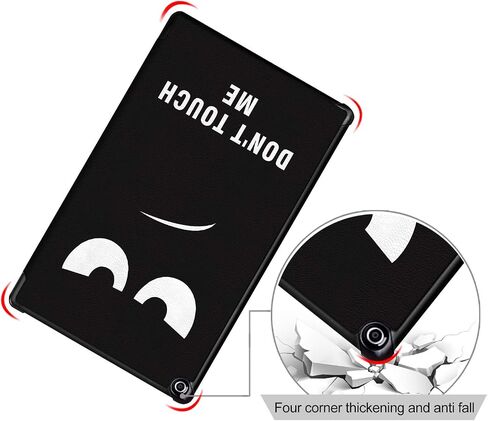 حافظة Fire HD 10 2019 الجديدة كليًا، غطاء حافظة بحامل ذكي قابل للطي ممتاز مع خاصية النوم/الاستيقاظ التلقائي لجهاز Fire HD 10 الجديد كليًا (متوافق مع الجيلين السابع والتاسع، إصداري 2017 و2019) باللون الأسود in Kuwait