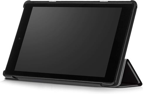 حافظة Fire HD 10 2019 الجديدة كليًا، غطاء حافظة بحامل ذكي قابل للطي ممتاز مع خاصية النوم/الاستيقاظ التلقائي لجهاز Fire HD 10 الجديد كليًا (متوافق مع الجيلين السابع والتاسع، إصداري 2017 و2019) باللون الأسود in Kuwait