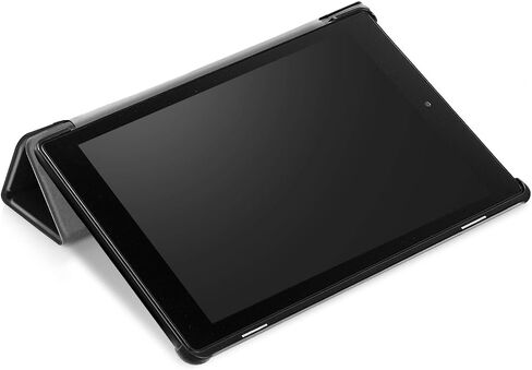حافظة Fire HD 10 2019 الجديدة كليًا، غطاء حافظة بحامل ذكي قابل للطي ممتاز مع خاصية النوم/الاستيقاظ التلقائي لجهاز Fire HD 10 الجديد كليًا (متوافق مع الجيلين السابع والتاسع، إصداري 2017 و2019) باللون الأسود in Kuwait