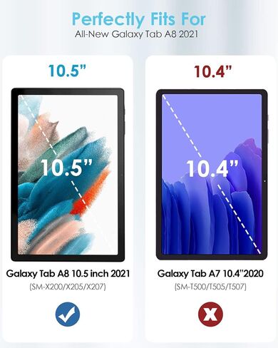 TiMOVO Compatible with Samsung Galaxy Tab A8 10.5 Case 2022, Galaxy A8 Tablet Case SM-X200/SM-X205, 90 Degree Rotating Swivel Leather Cover, Multiple Viewing Angles Folding Stand Case, Black in Saudi Arabia