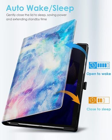 TiMOVO Compatible with Samsung Galaxy Tab A8 10.5 Case 2022, Galaxy A8 Tablet Case SM-X200/SM-X205, 90 Degree Rotating Swivel Leather Cover, Multiple Viewing Angles Folding Stand Case, Black in Saudi Arabia