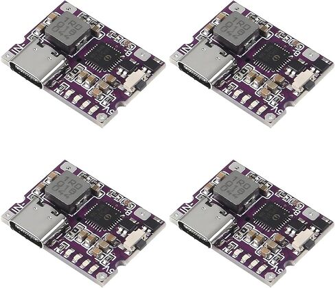 4 قطع من النوع C USB 5V 3.1A Boost Converter وحدة الطاقة IP5310 ملحقات بنك الطاقة المحمول مع مؤشر LED للمفتاح (Type-C 3.1A) in Saudi Arabia