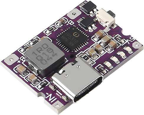4 قطع من النوع C USB 5V 3.1A Boost Converter وحدة الطاقة IP5310 ملحقات بنك الطاقة المحمول مع مؤشر LED للمفتاح (Type-C 3.1A) in Saudi Arabia