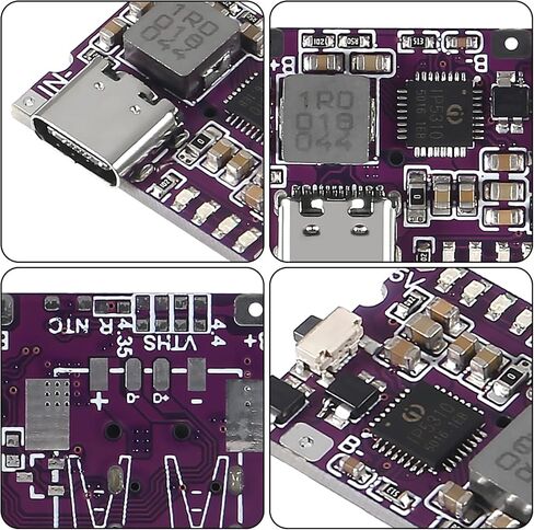 4 قطع من النوع C USB 5V 3.1A Boost Converter وحدة الطاقة IP5310 ملحقات بنك الطاقة المحمول مع مؤشر LED للمفتاح (Type-C 3.1A) in Saudi Arabia