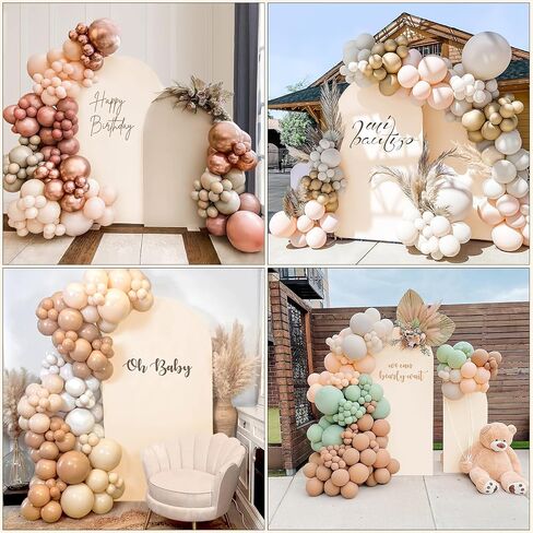 2.6x6ft Pink Arch Wall Backdrop Round Top Backdrop Cover Valentine's Day Round Top Arch Frame Cover 2-Sided Fit Backdrop Stand for Wedding Baby Shower Birthday Bridal Shower Events Party Decor in Saudi Arabia