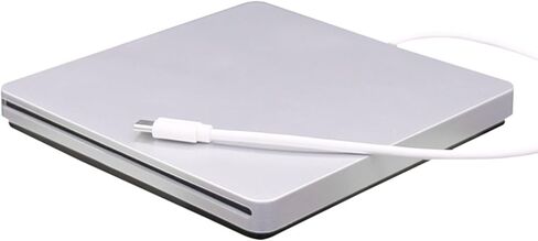 KUJOBUY مشغل أقراص مضغوطة/أقراص DVD محمول USB من النوع C لنظام التشغيل Windows Linux MacBook Air Pro للكمبيوتر المحمول سطح المكتب محرك أقراص خارجي قرص نحيف DVD كاتب DVD-R مشغل وسائط قارئ RW in Kuwait