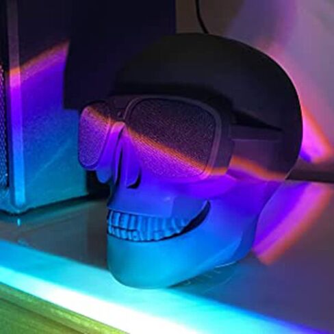 Skull Speaker Portable wireless Bluetooth 5.2 Skull Head Bass Stereo Retro Speaker for Halloween Christmas Party Home Decor Unique Gift TF Aux USB for iPhone Android Tablets Laptops PC in Saudi Arabia