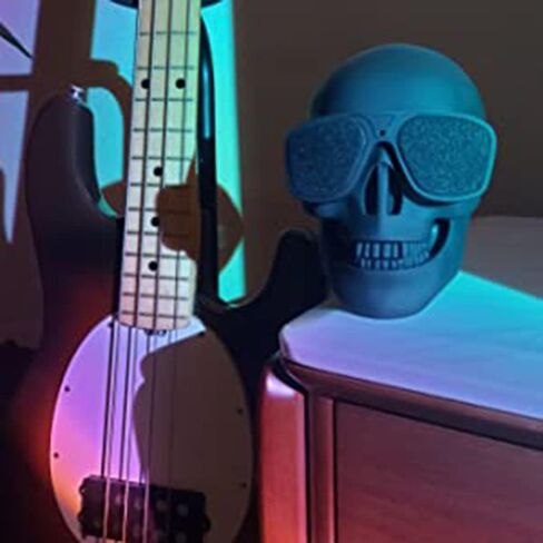 Skull Speaker Portable wireless Bluetooth 5.2 Skull Head Bass Stereo Retro Speaker for Halloween Christmas Party Home Decor Unique Gift TF Aux USB for iPhone Android Tablets Laptops PC in Saudi Arabia