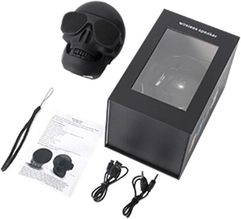 Skull Speaker Portable wireless Bluetooth 5.2 Skull Head Bass Stereo Retro Speaker for Halloween Christmas Party Home Decor Unique Gift TF Aux USB for iPhone Android Tablets Laptops PC in Saudi Arabia