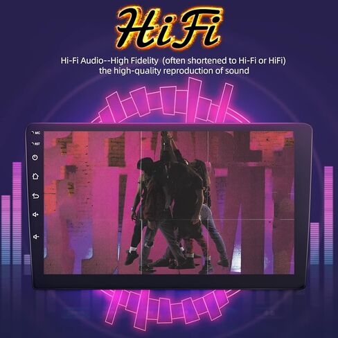 [2G+64G] 10.1 inch Single Din Android 13 Car Stereo Apple Carplay and Android Auto Touch Screen Car Radio WiFi GPS HiFi + AHD Backup Camera and Mic in Saudi Arabia