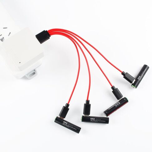 بطاريات AAA USB c قابلة لإعادة الشحن - ليثيوم أيون 1.5 فولت 600 مللي واط في الساعة شحن سريع لمدة ساعة، 1200 دورة مع كابل منفذ من النوع C (4 قطع) in Saudi Arabia