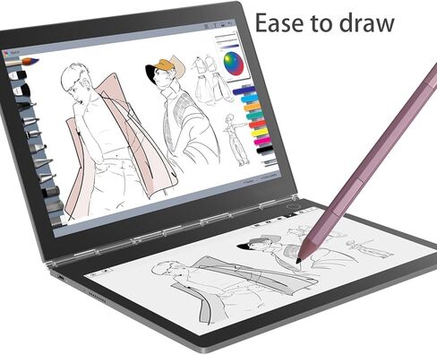 قلم رقمي 2 مع حبر نافذة متوافق مع قلم Lenovo Precision Pen، متوافق مع Thinkpad X12 القابل للفصل، IdeaPad Flex 5 5i، Yoga 7 7i؛ يوجا 9، ايديا باد فليكس 5، بلوتوث in Kuwait