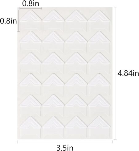 ملصقات ذاتية اللصق لزوايا الصور من MIDELONG، لونين من الورق الخالي من الأحماض، ملصقات تثبيت الصور على زوايا الصور لألبومات سجل القصاصات DIY، 6 أوراق/144 قطعة in Kuwait