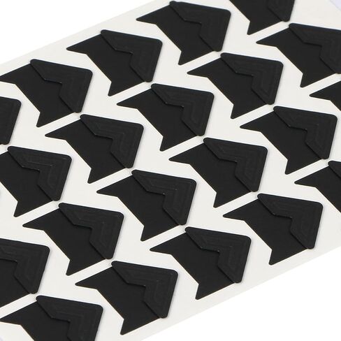 ملصقات ذاتية اللصق لزوايا الصور من MIDELONG، لونين من الورق الخالي من الأحماض، ملصقات تثبيت الصور على زوايا الصور لألبومات سجل القصاصات DIY، 6 أوراق/144 قطعة in Kuwait