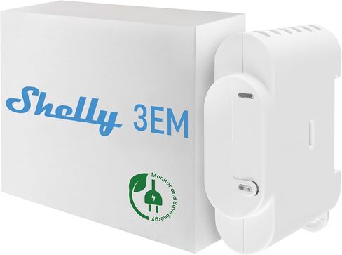 الوظيفة الإضافية لـ Shelly Pro 3EM Switch | الوظيفة الإضافية Pro 3EM جهات الاتصال الجافة DIN Rail Mounting | أتمتة المنزل | تطبيق iOS أندرويد | لا يوجد محور مطلوب | الألواح الشمسية | توربينات الرياح in Kuwait