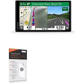 BoxWave Screen Protector Compatible with Garmin DriveSmart 55 - ClearTouch Anti-Glare (2-Pack), Anti-Fingerprint Matte Film Skin for Garmin DriveSmart 55