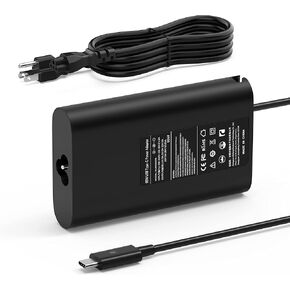 65W USB C Laptop Charger for Dell Chromebook 3100 3300 3380 3400 3500 5190 5300 5400 7200 7300; Dell Latitude 3000 5000 7000; Dell XPS 13 Series Type C Power Supply Cord