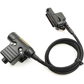 U94 PTT System for Peltor Comtac/MSA Sordin Compatible with Motorola Jedi Radio (Military/NATO-US/Peltor Wired)