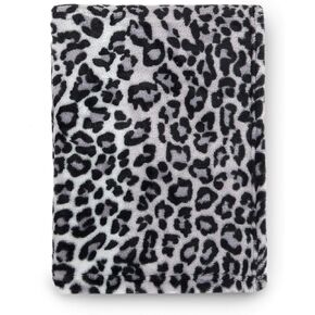 Tadpoles Super Soft Baby Blanket - Snow Leopard Print | 30" x 40" | Made Microdenier Polyester | Ideal as a Swaddle Blanket, Stroller Cover, Crib Blanket, Baby Shower & More