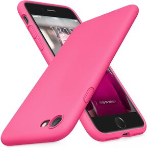 VIKESI for iPhone SE Case 2022/2020, iPhone 8 Case, iPhone 7 Case, Liquid Silicone Phone Case for iPhone SE 8 7 4.7 Inch, Colorful Silky-Soft Protective Cover for Girls Boys, and Women,Black