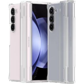 araree Nukin 360 Samsung Galaxy Z Fold 6 Case with Hinge Protection, Full Body Protective Durable Sturdy Slim Hard PC Cover Designed for Samsung Galaxy Z Fold 6 5G (Clear)