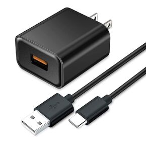 18W Fast Wall Charger USB-C Charging Cord Compatible for Moto G Power 2022/G Stylus 2021, G Fast, G Play, G Pure, G7 Play, Motorola One 5G Ace/Fusion+/Edge Plus/Z4/G100 (6.6FT)