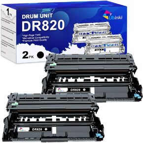 Compatible Drum Unit Replacement for Brother DR820 DR-820 DR 820 Drum (2-Pack) to use with HL-L6200DW MFC-L5900DW MFC-L5850DW HL-L5200DW HL-L5100DN L5850DW L5900DW L5700DW L6200DW Printer