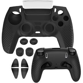 XBERSTAR Anti-Slip Silicone Protector Cover +Rocker Cap for PS5 Edge Controller