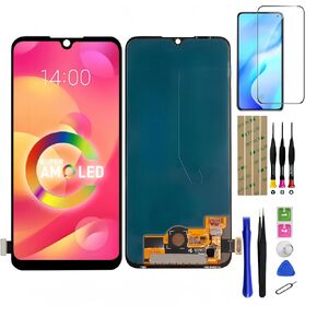 Screen Replacement for Xiaomi CC9E/Xiaomi Mi A3 M1906F9SH M1906F9SI LCD Display AMOLED Touch Screen Digitizer Glass Full Assembly with Repair Tools in Saudi Arabia