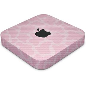 غلاف من ألياف الكربون متوافق مع Apple Mac Mini M2 (2023) - الزرافة الوردية - غطاء لاصق واقي من الفينيل الفاخر 3M - سهل الاستخدام | صُنع في الولايات المتحدة الأمريكية بواسطة MightySkins