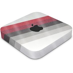 Glossy Glitter Skin Compatible with Apple Mac Mini M2 (2023) - Slant Stripes - Premium 3M Vinyl Protective Decal Cover - Easy to Apply | Crafted in The USA by MightySkins