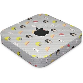 غلاف من ألياف الكربون متوافق مع Apple Mac Mini M2 Pro (2023) - وردي منقوش - غطاء لاصق واقٍ من الفينيل 3M ممتاز - سهل الاستخدام | صُنع في الولايات المتحدة الأمريكية بواسطة MightySkins