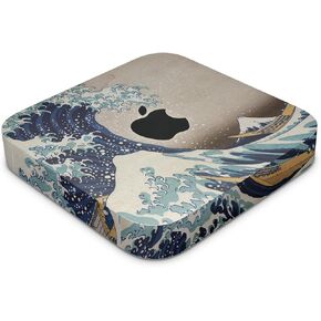 جلد متوافق مع Apple Mac Mini M2 Pro (2023) - Great Wave of Kanagawa - غطاء لاصق واقٍ من الفينيل الفاخر 3M - سهل الاستخدام | صُنع في الولايات المتحدة الأمريكية بواسطة MightySkins