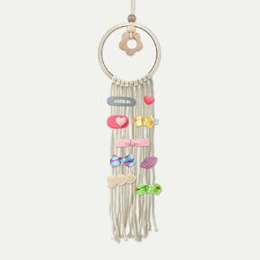 Hair Clip Organizer Hanging,Small Flower-Shaped Wall-Mounted Hairpin Hair Accessory Storage Band,Decorating the Girl's Room,Bedroom,Living Room