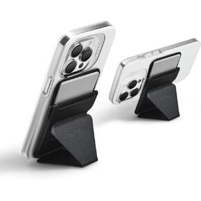 MOFT MagSafe Wallet Stand for iPhone 15/14/13/12 Series MagSafe Compatible Phone Stand with 3 Viewing Angles (Night Black)