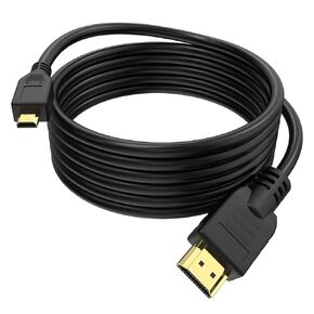 Micro HDMI to HDMI Cable, HDMI Cable Cord for Camera to TV Monitor Replacement Compatible with GoPro Hero, Canon/Nikon/Sony Zfc, Camera, Raspberry Pi 4, Video Capture Card, More
