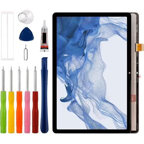 [New] Duotipa LCD Display Screen Digitizer Assembly Replacement for Galaxy Tab S9 FE SM-X510 SM-X516B 10.9" with Technical Repair Tools Kit-Black.